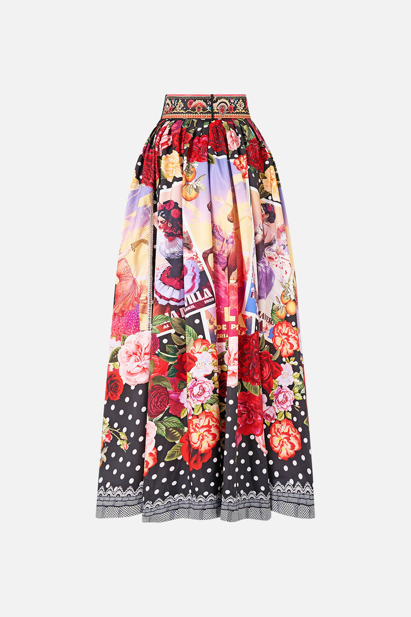 CAMILLA BELTED MAXI SKIRT outlook