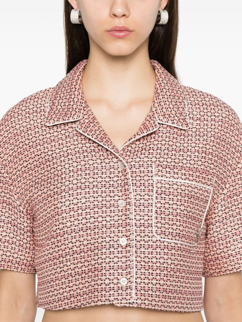 bouclé cropped shirt 5