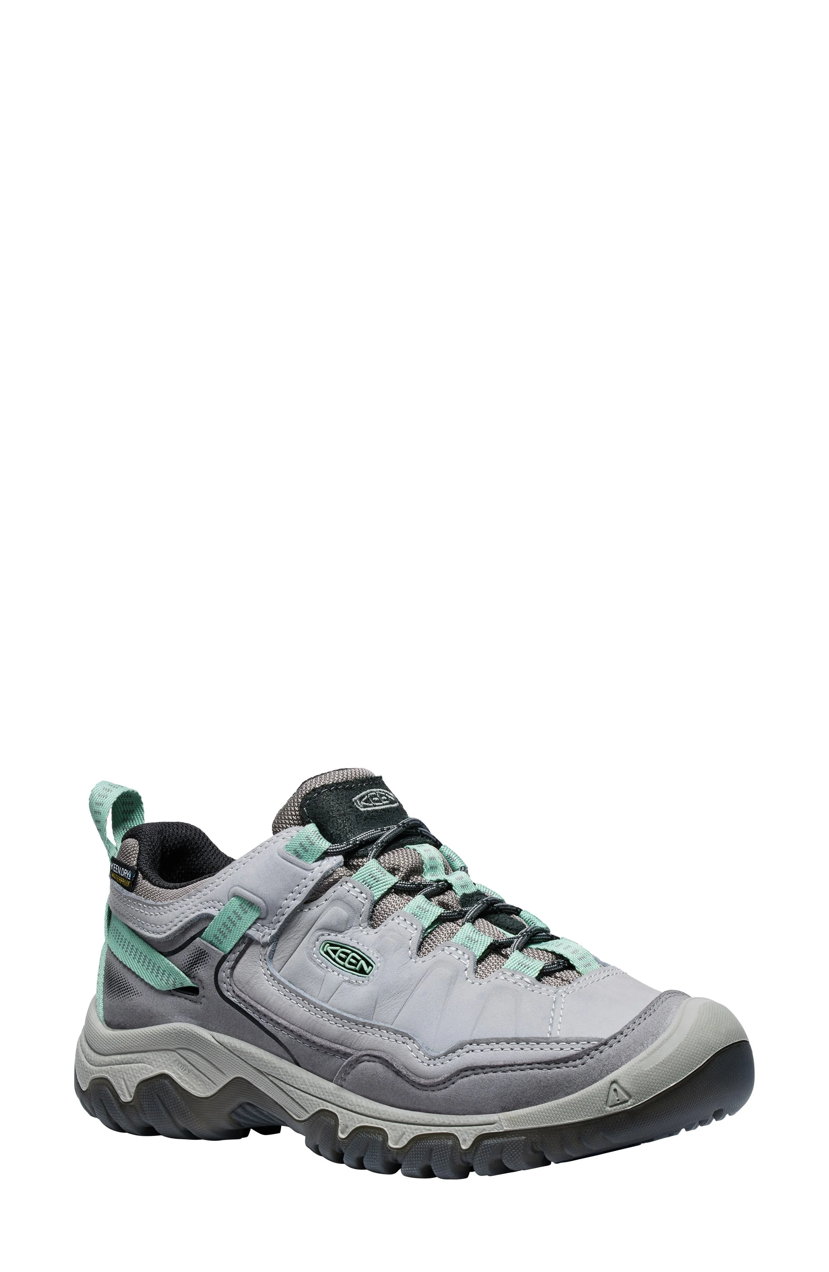 KEEN Targhee IV Waterproof Hiking Shoe in Alloy/Granite Green at Nordstrom - 1