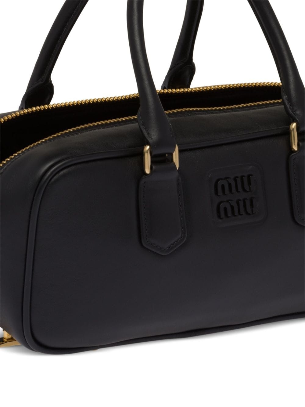 mini Arcadie leather top-handle bag - 7