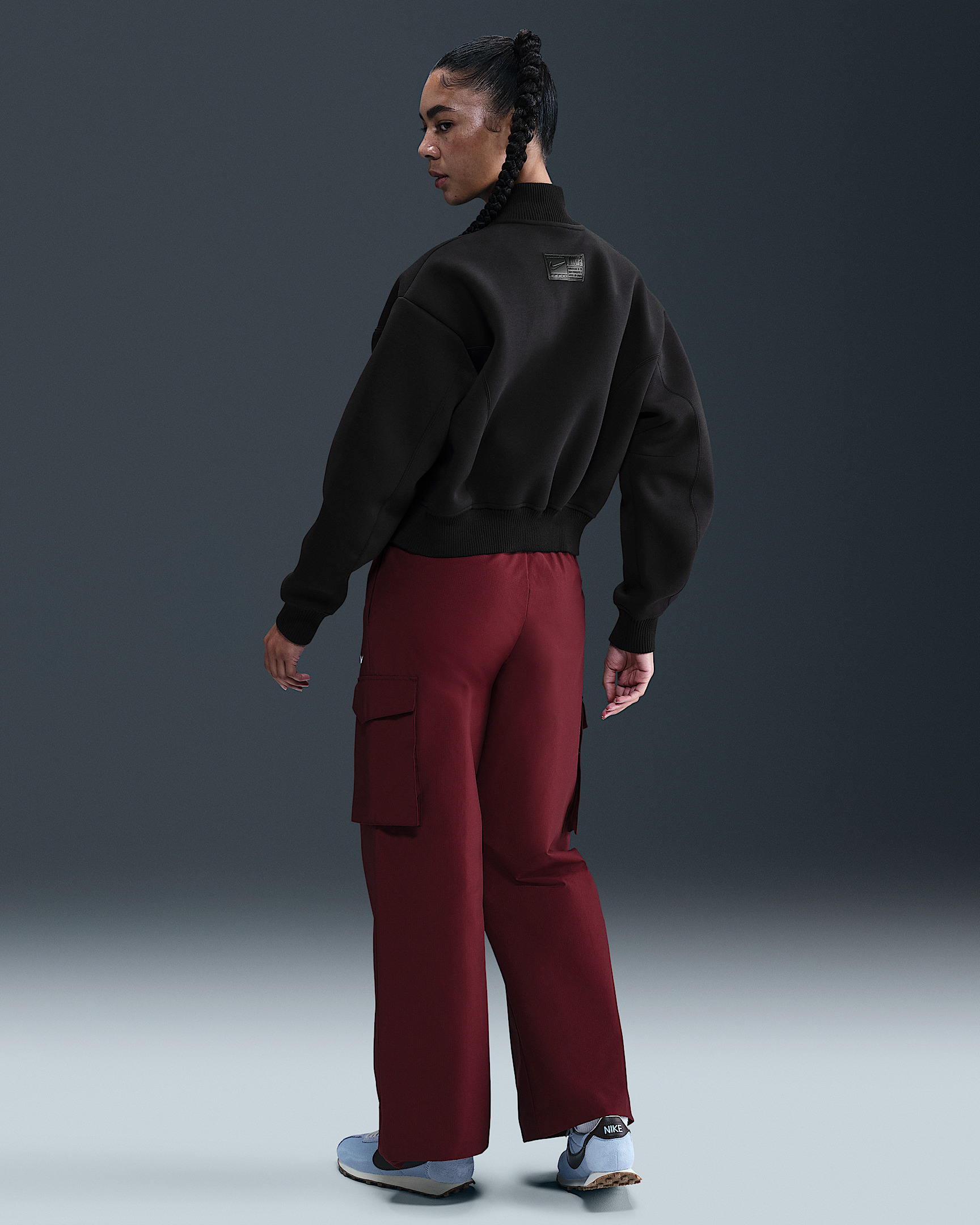 Nike Sportswear Modern Fleece Women's Oversize Destroyer Jacket - 5