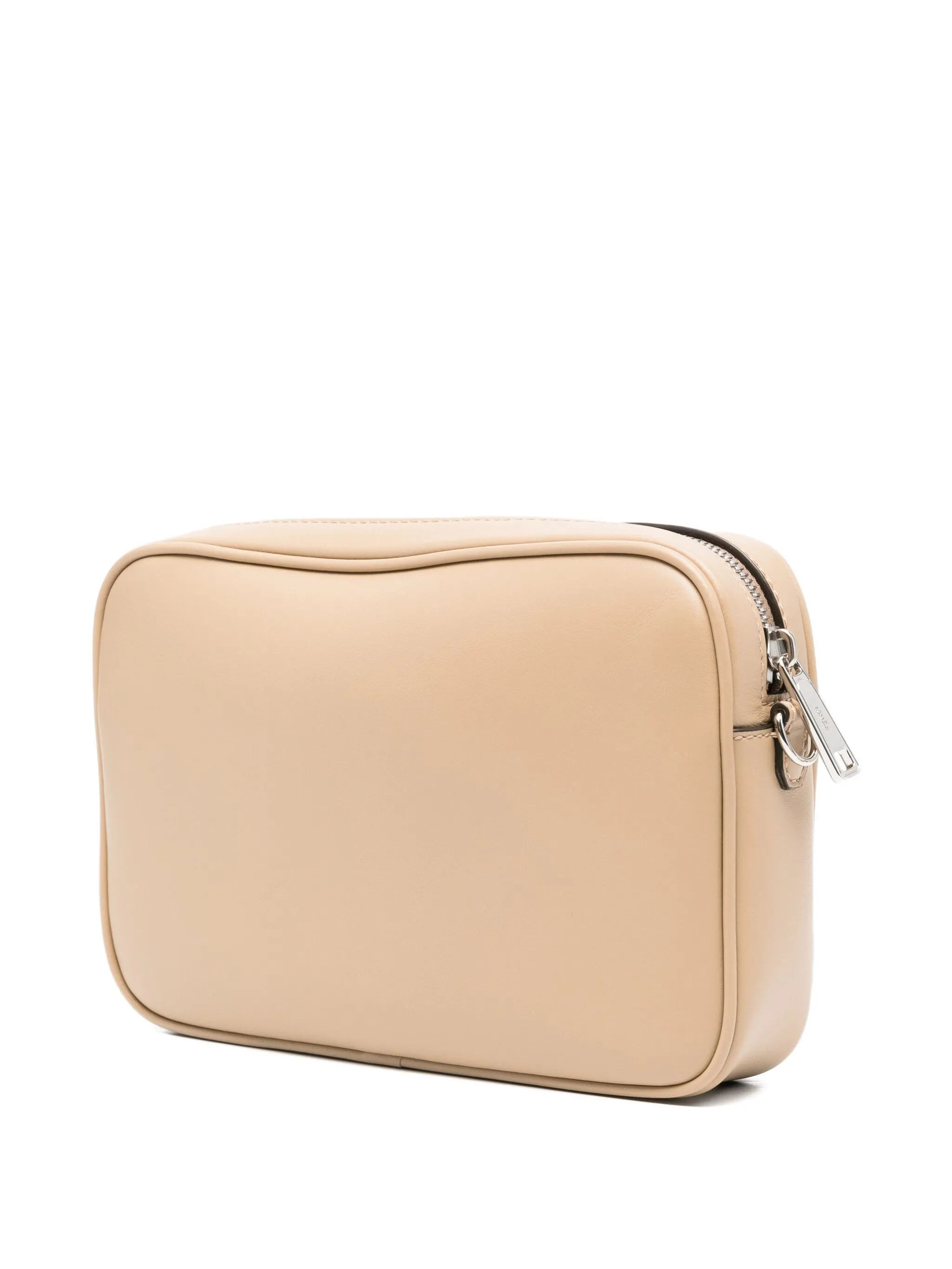 Fendi Monogram-panel Leather Messenger Bag - 3
