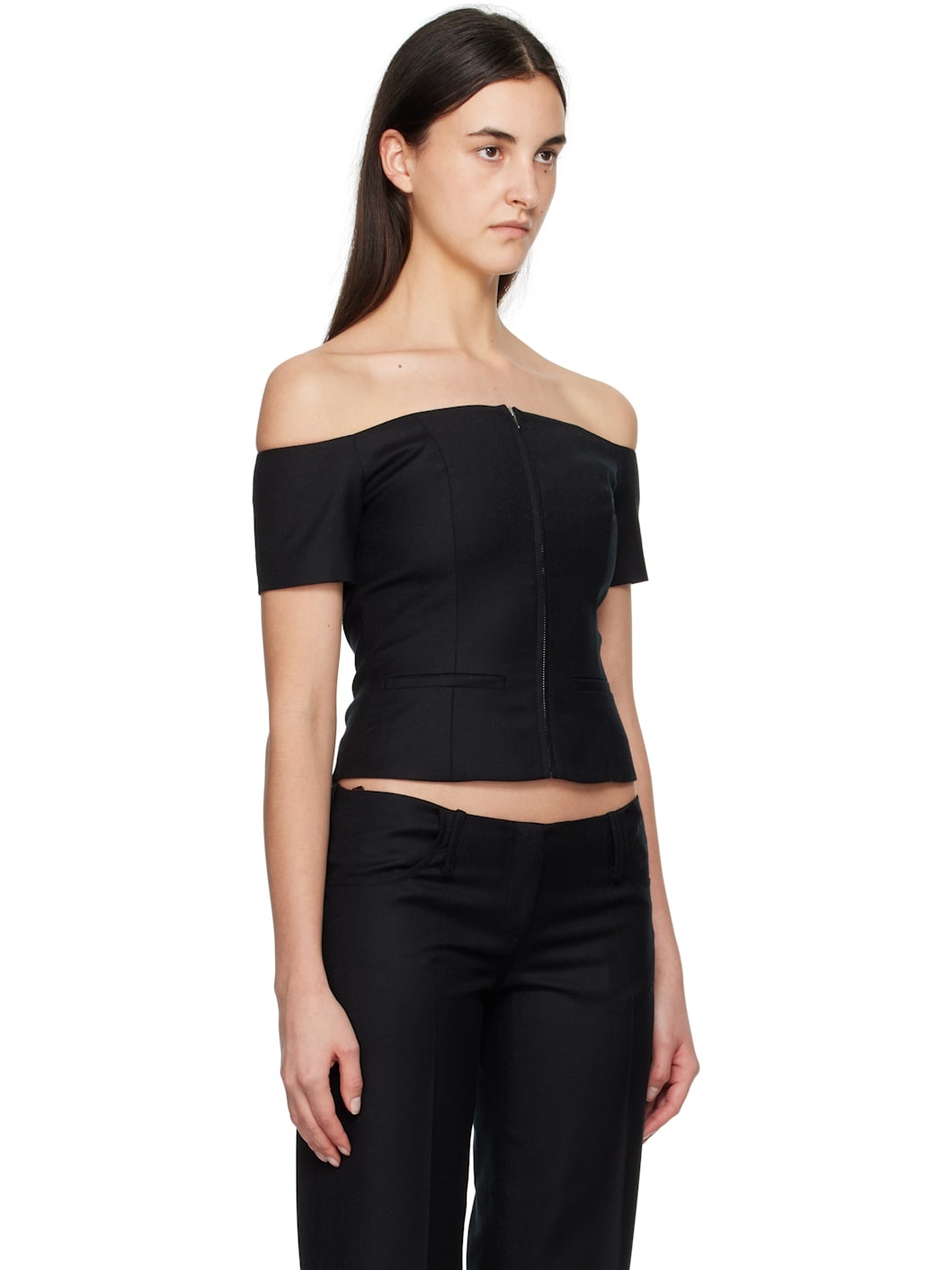 Black Vesta Top - 2