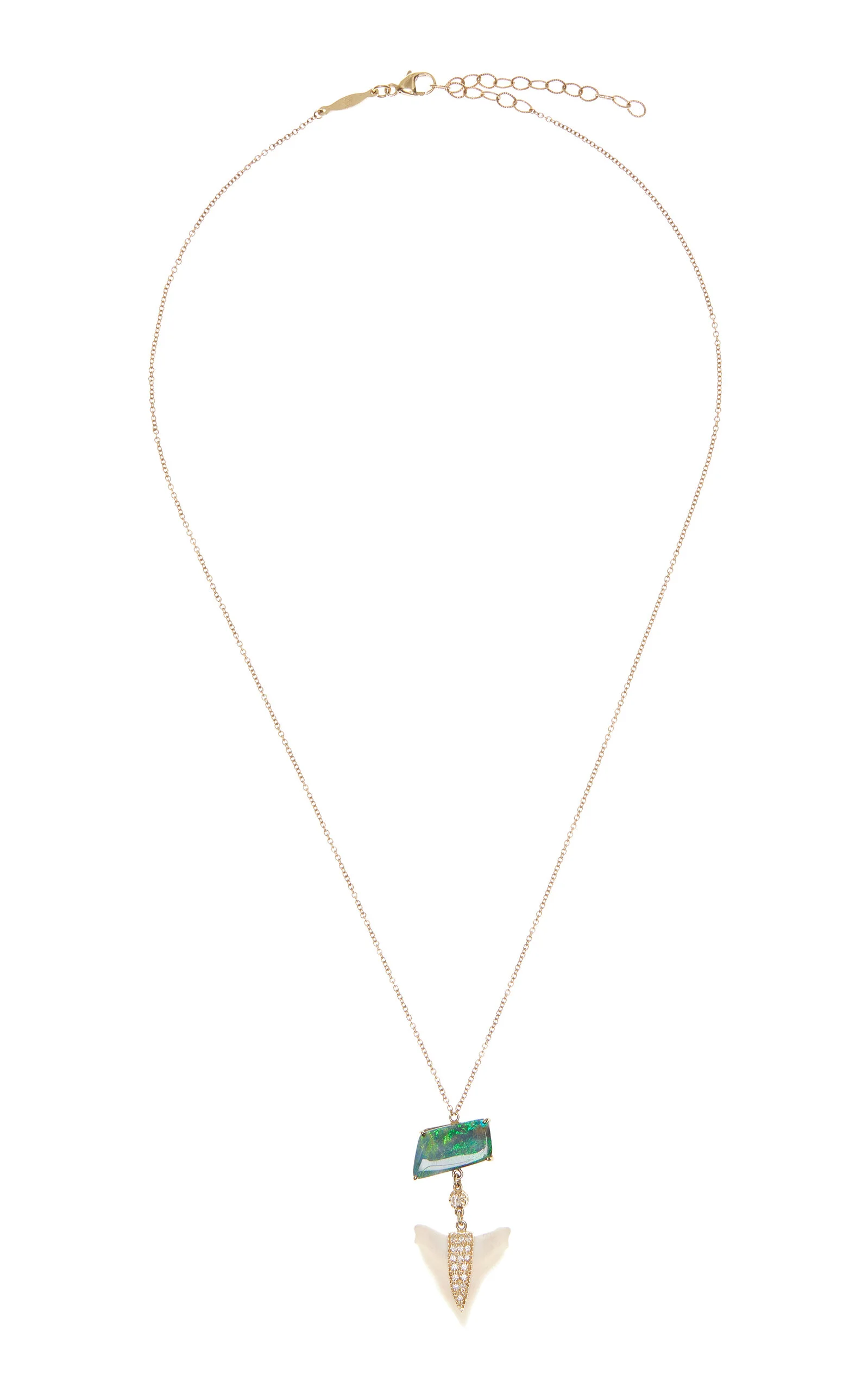 Exclusive La Isla 14K Yellow Gold Shark Tooth Necklace - 1