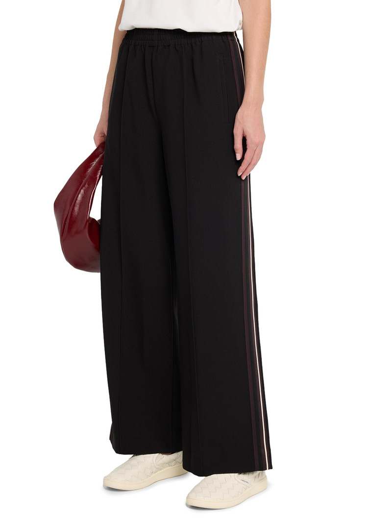 Women's Robyn Striped Wide-Leg Knit Pants - Black 3