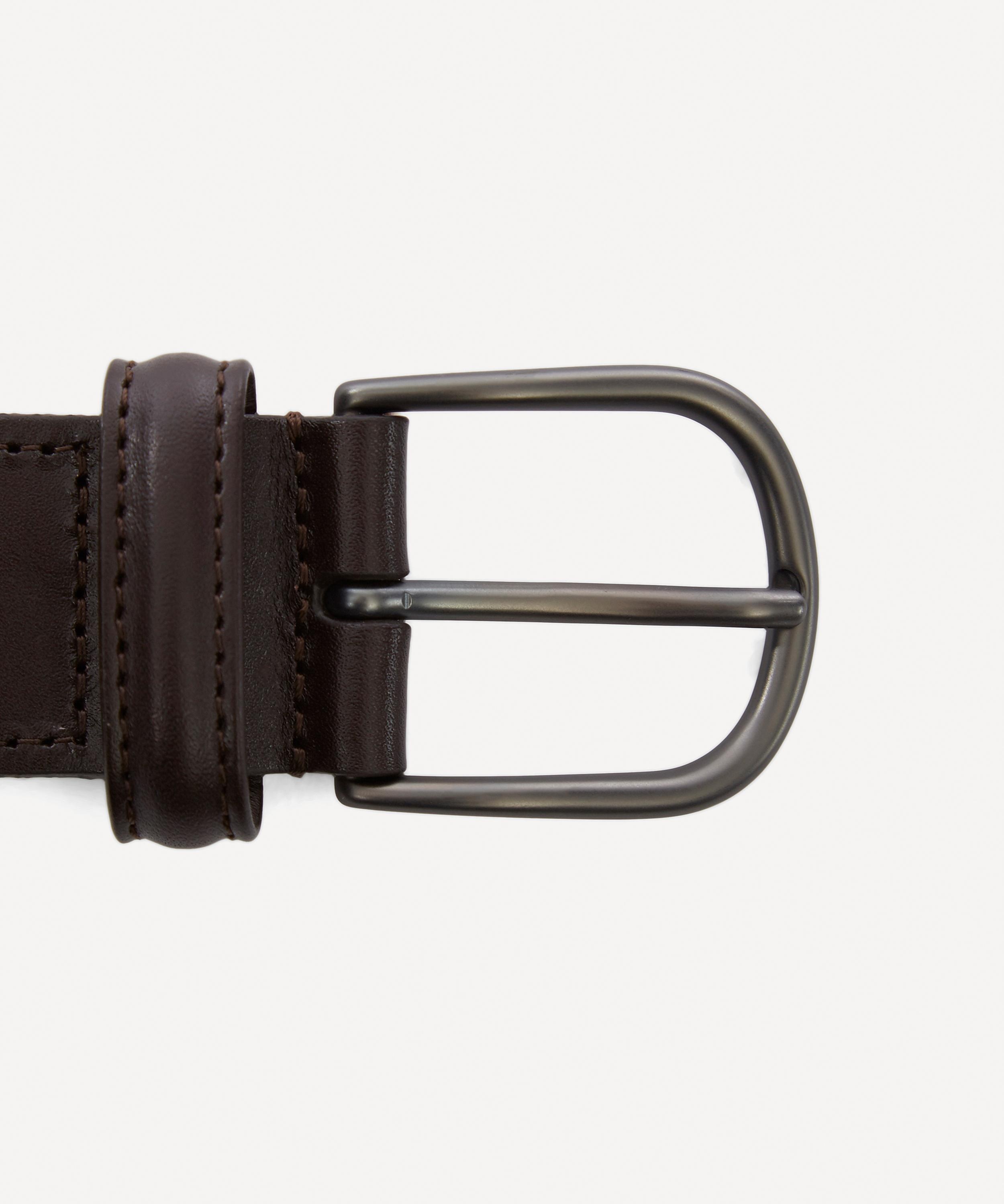 Plain Leather Woven Belt - 2