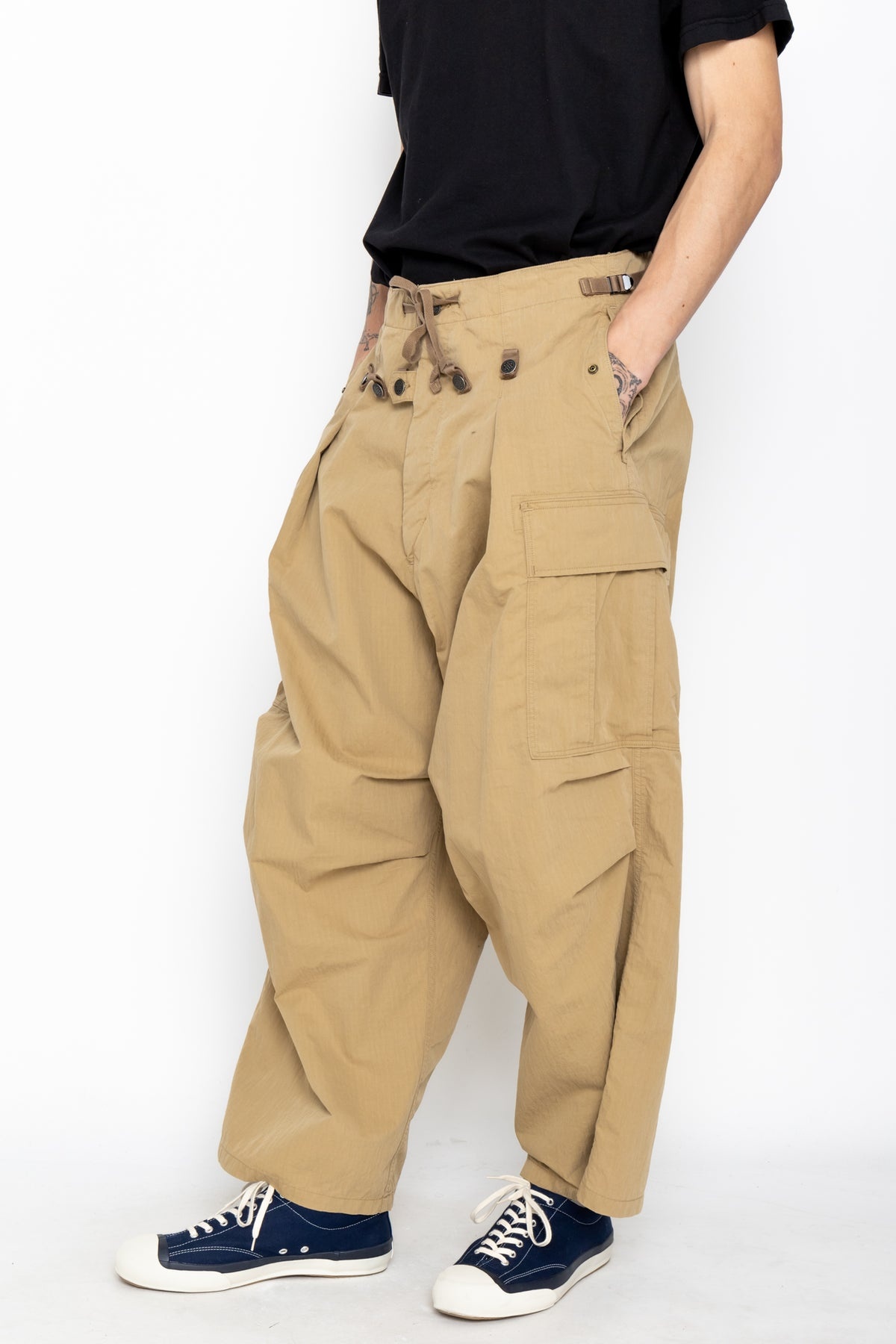 Rip Stop JUMBO Cargo Pants - Beige