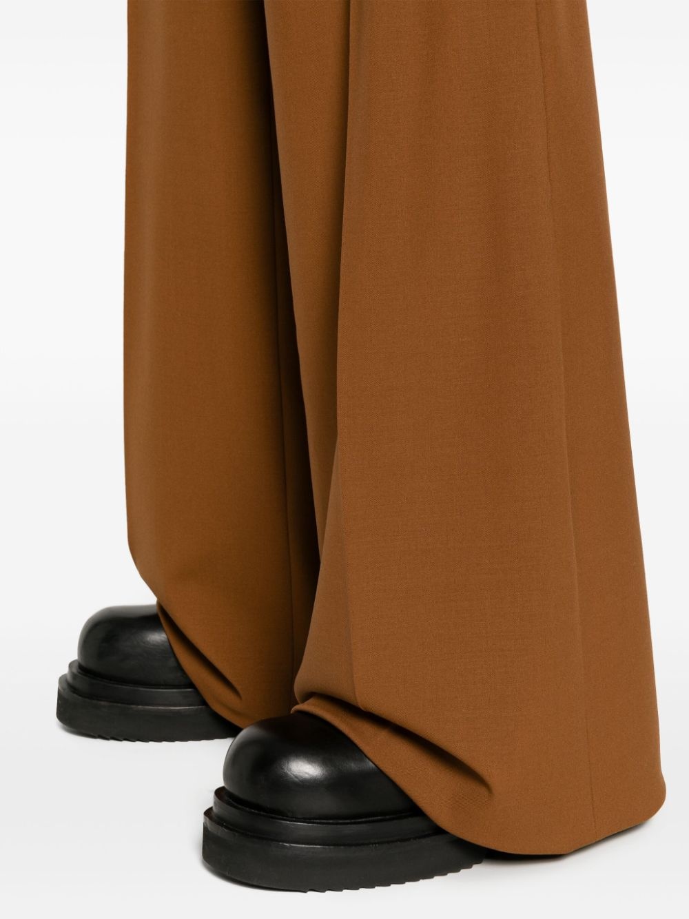 pressed-crease wide-leg trousers - 6
