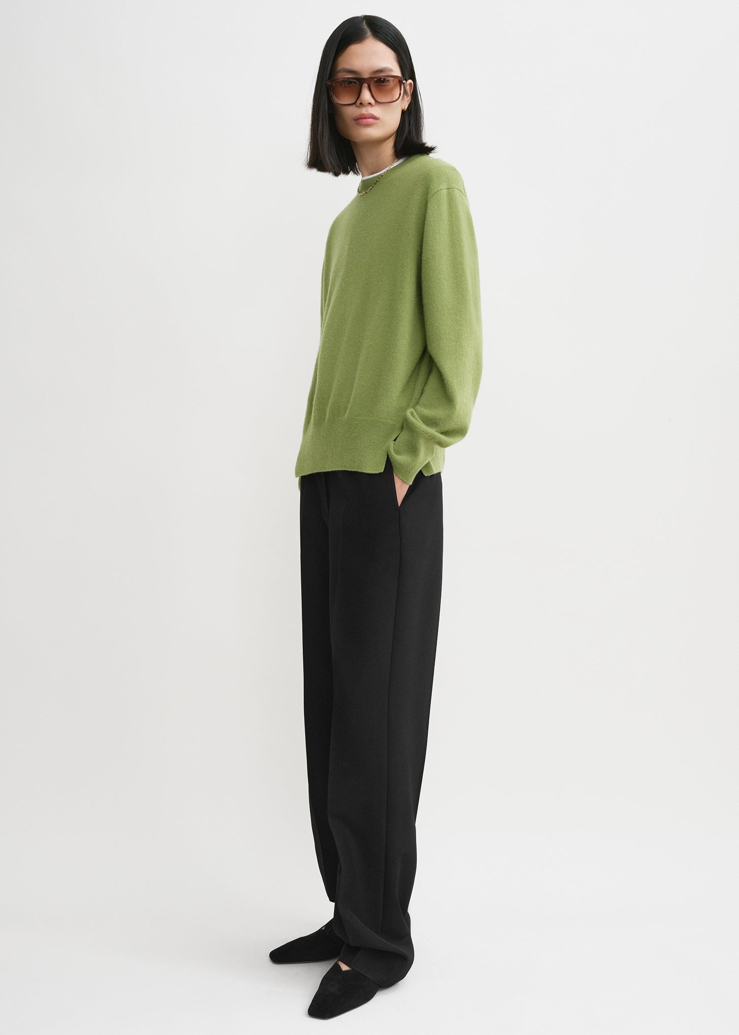 Crew-neck cashmere knit laurel - 3