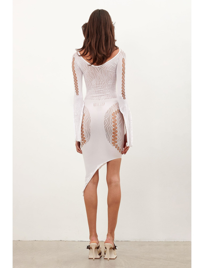 CHARLOTTE DRESS OPTIC WHITE 3