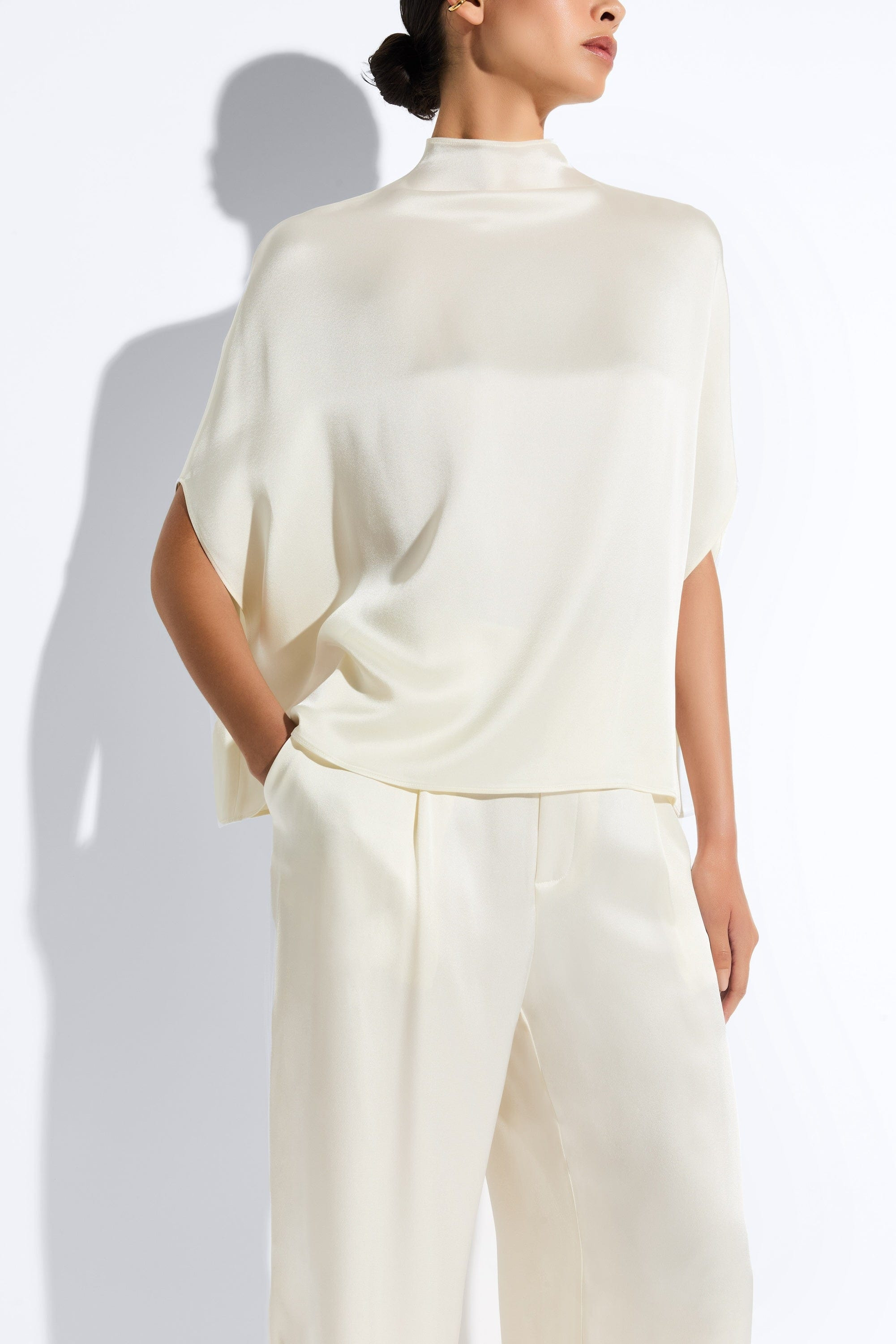 Satin Cape Tee - 4