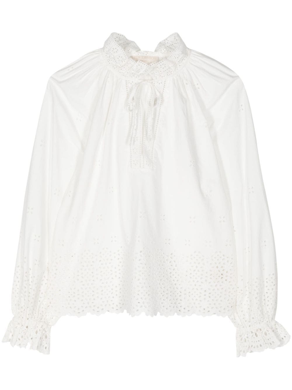 Alora eyelet-lace blouse - 1