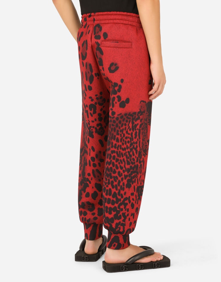 Leopard-print jogging pants - 5