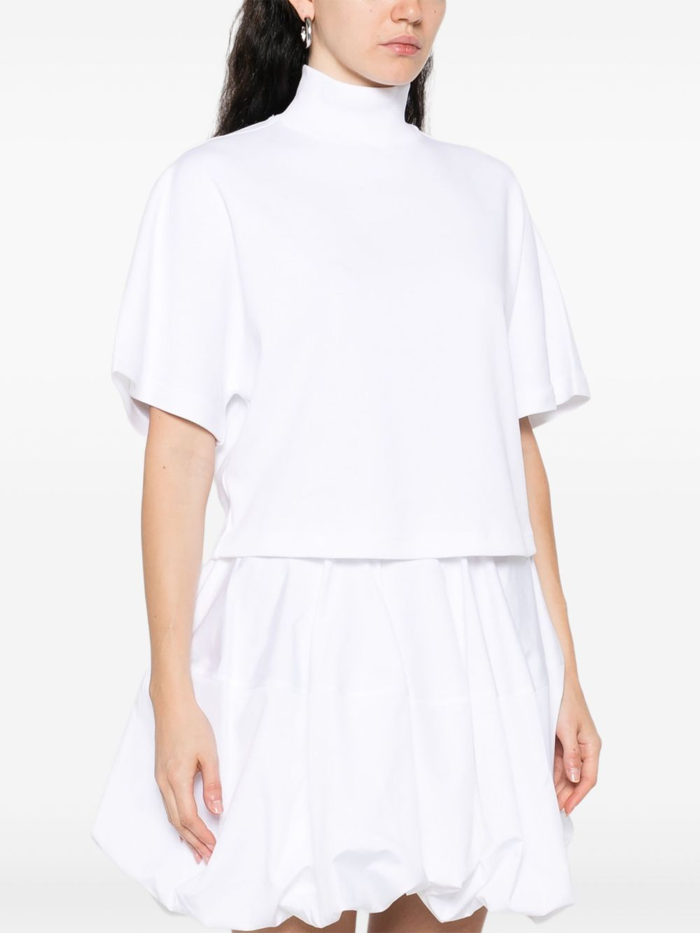 high-neck cropped top - 3