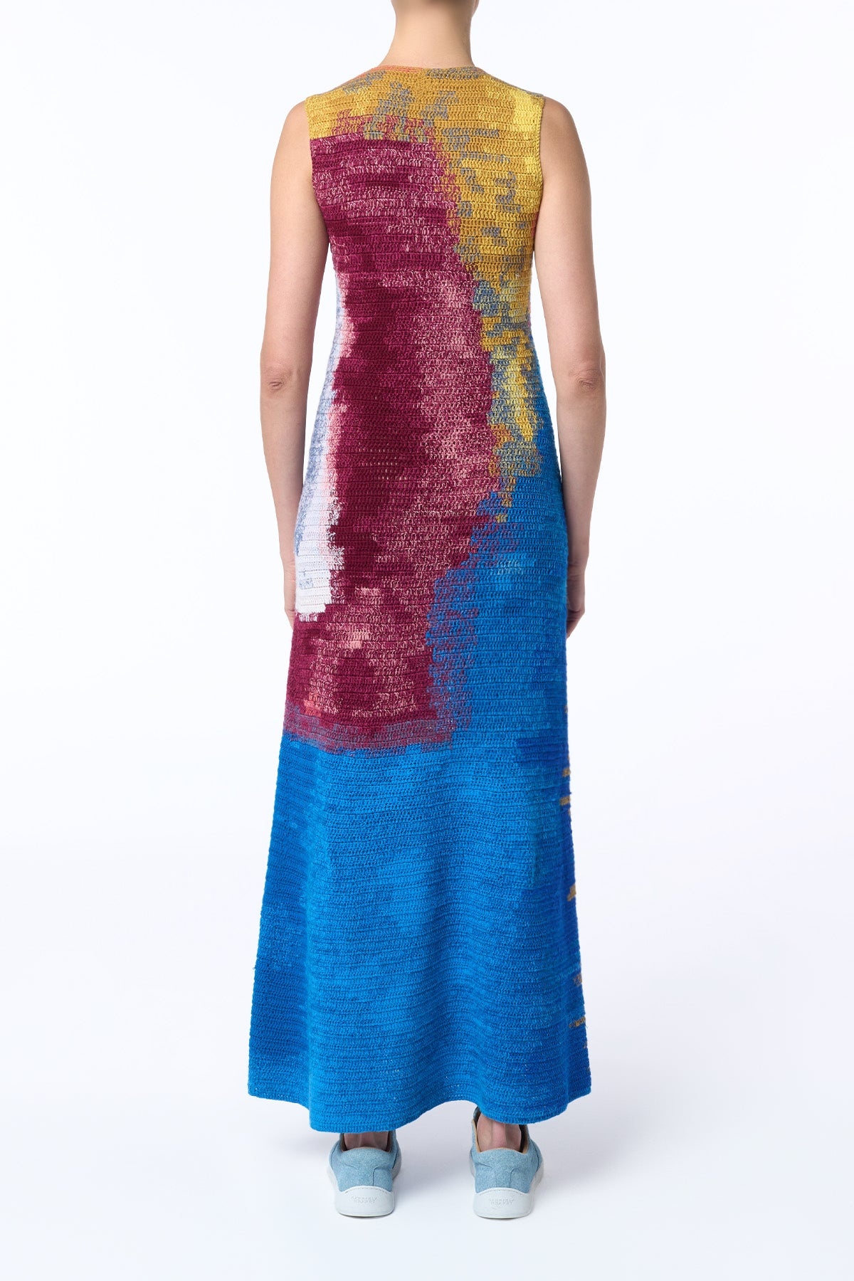 June Crochet Maxi Dress in Aurora Multi Cashmere - 6