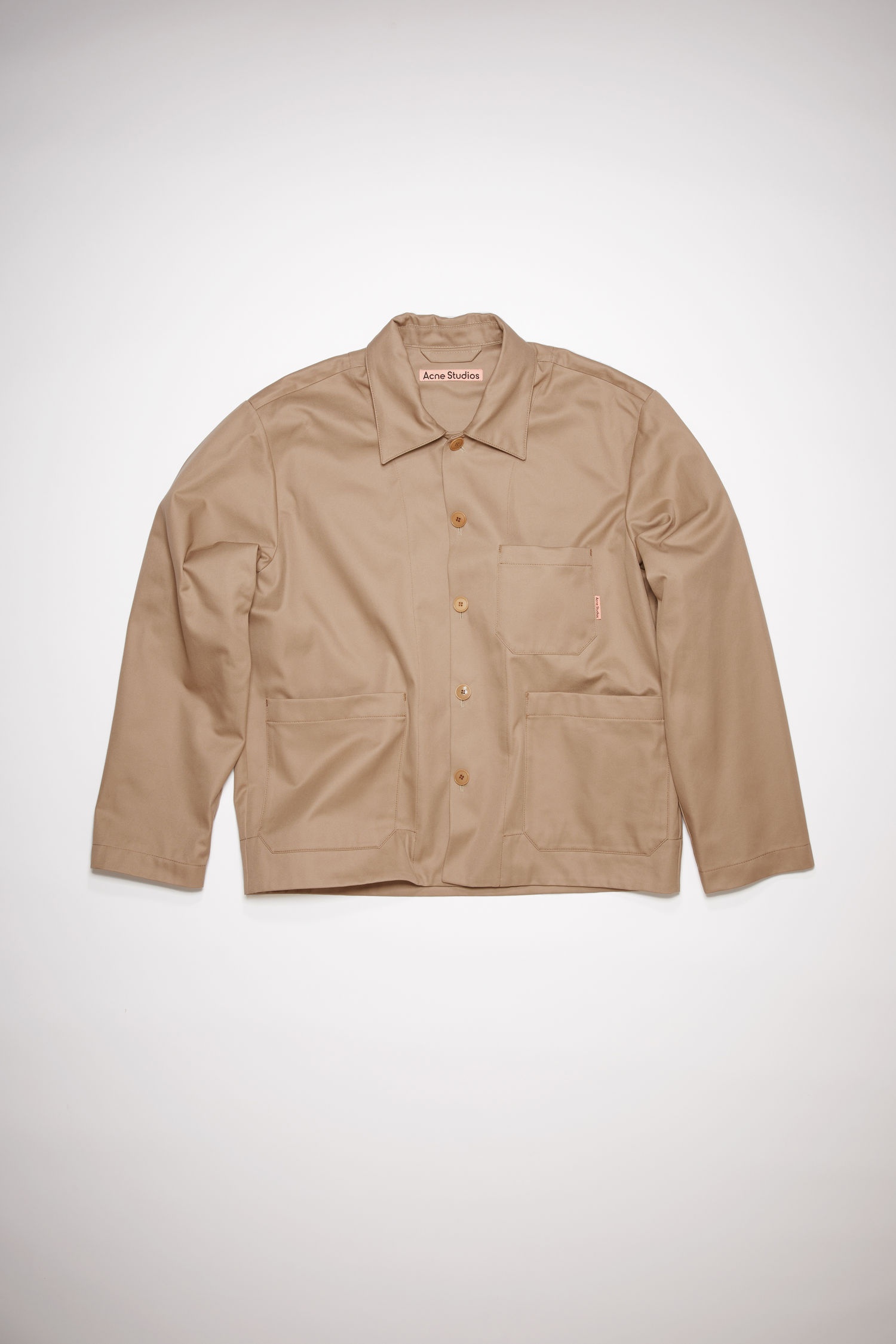 Cotton twill jacket - Beige - 5