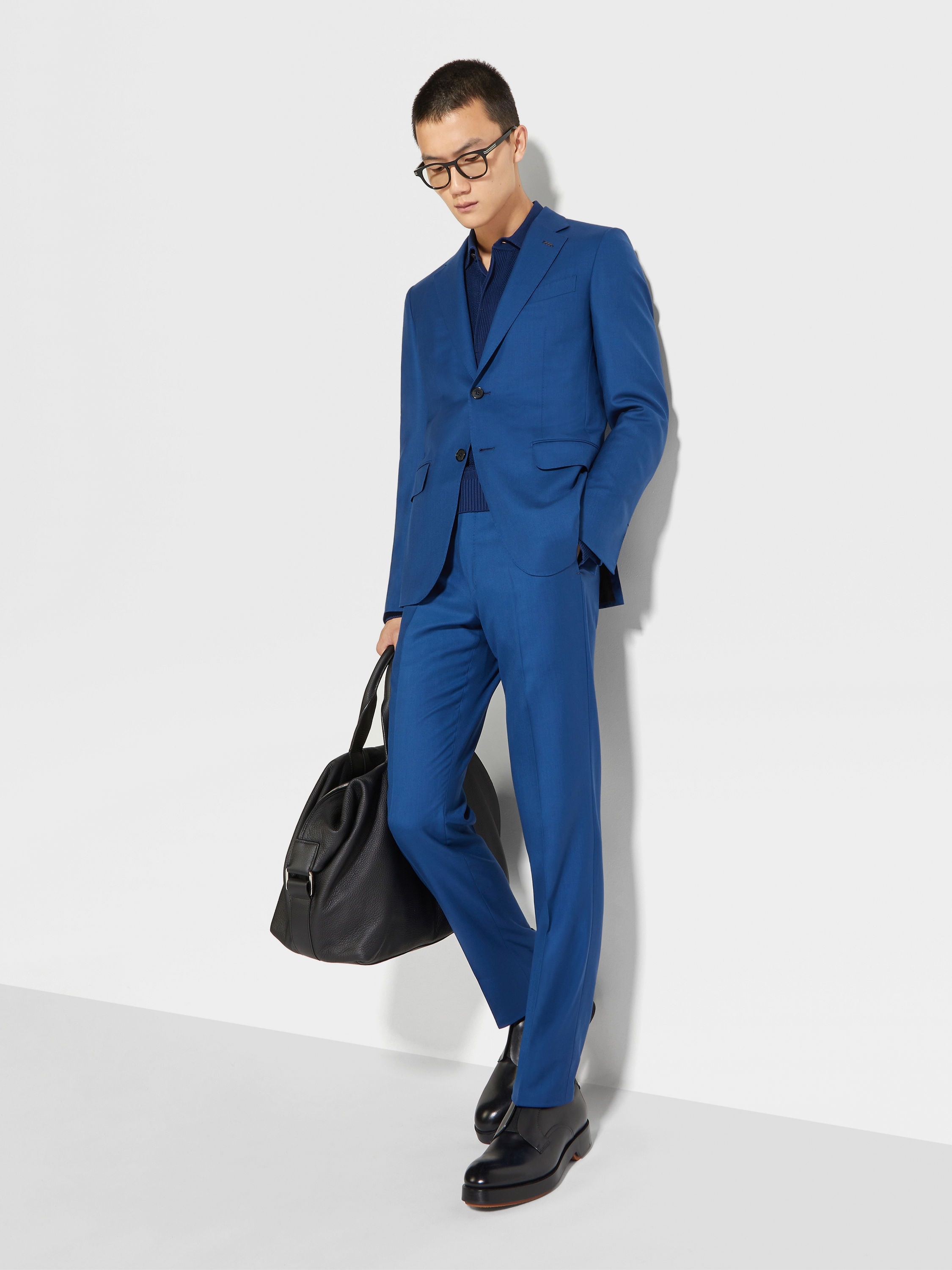 UTILITY BLUE OASI CASHMERE SUIT - 1