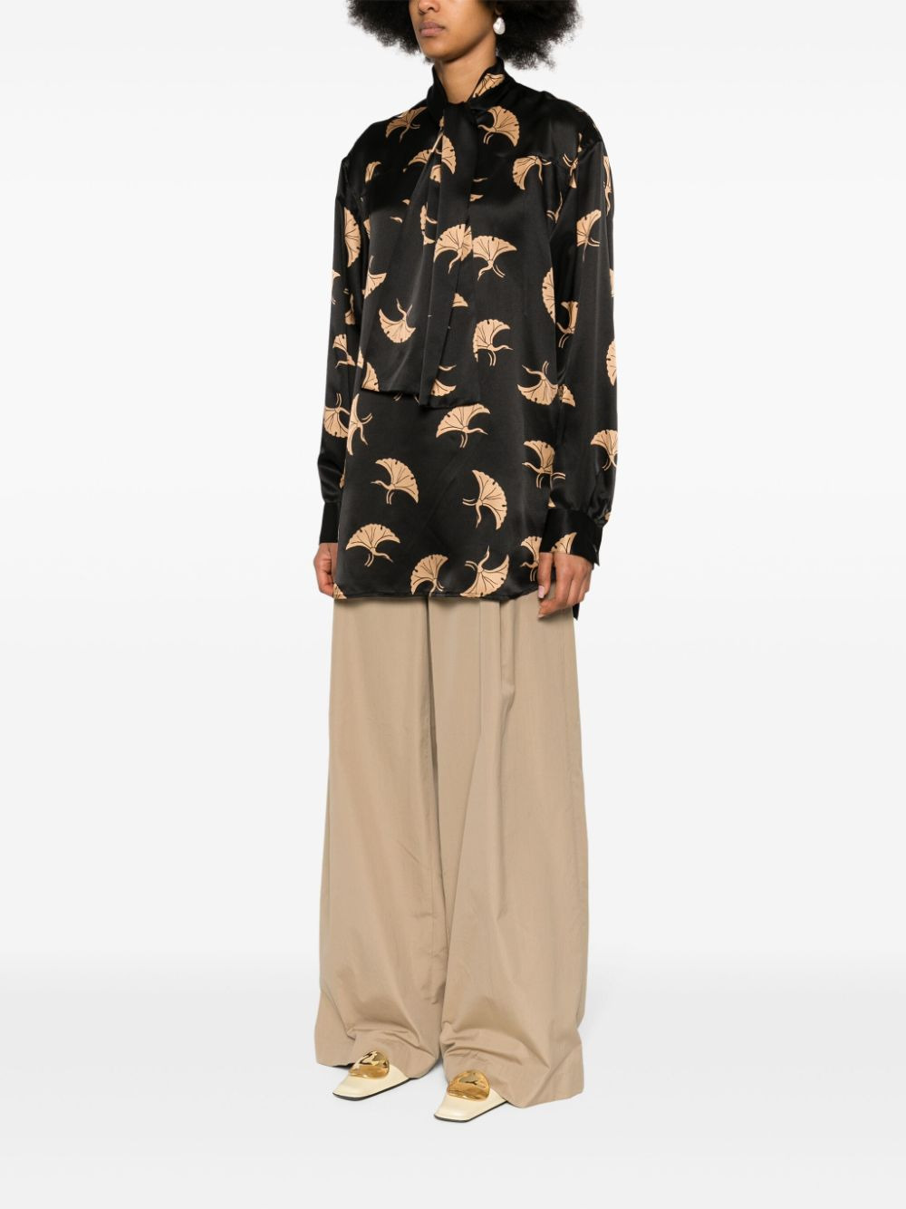 Dries Van Noten Women Printed Silk Shirt - 4