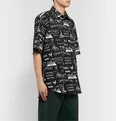 Oversized Printed Cotton-Poplin Shirt - 10