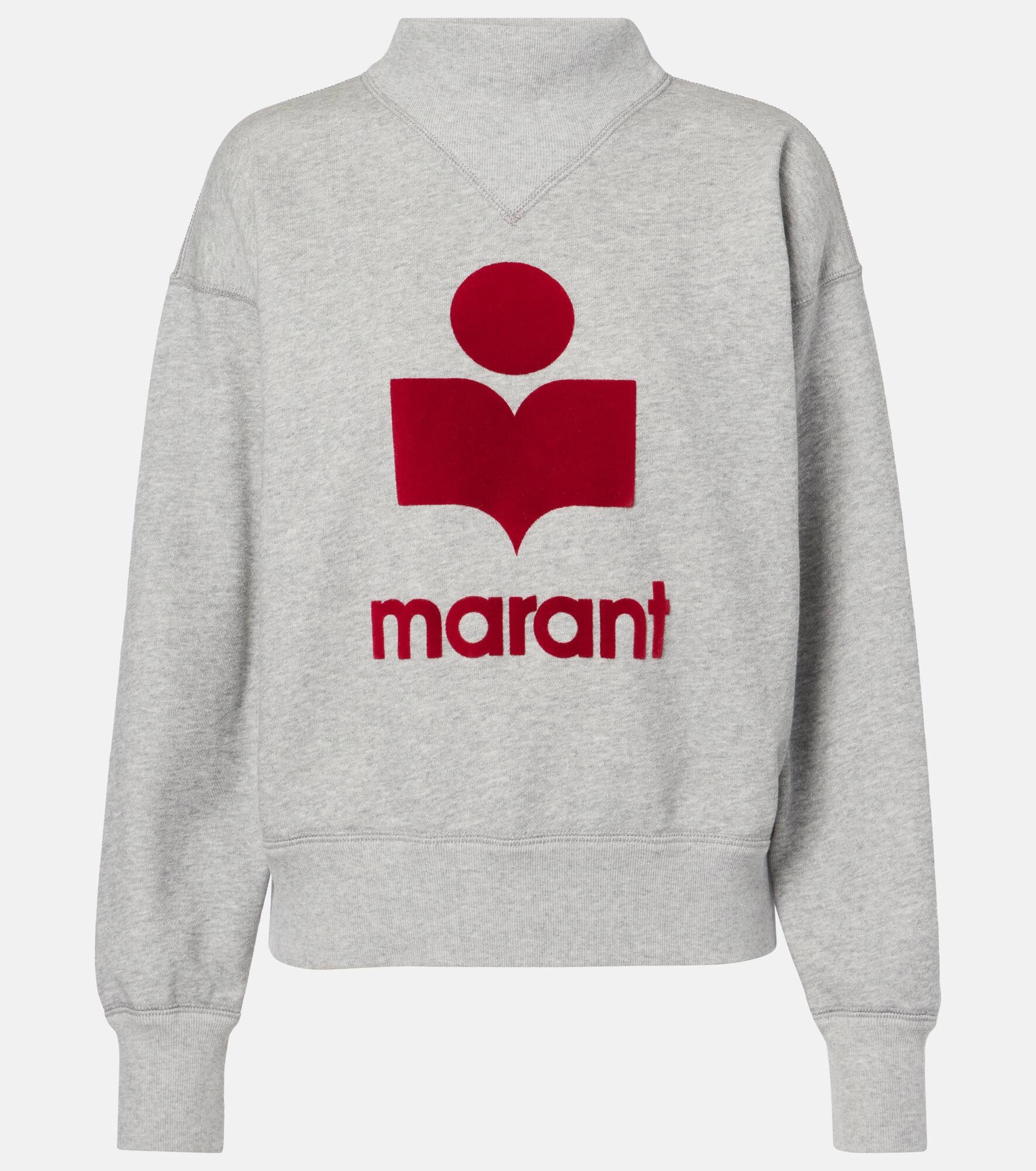 Moby cotton-blend fleece sweatshirt - 1