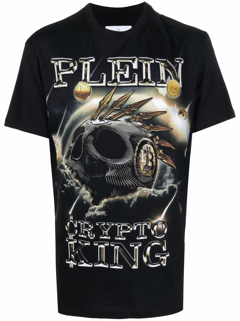 'Crypto King' cotton T-shirt 1