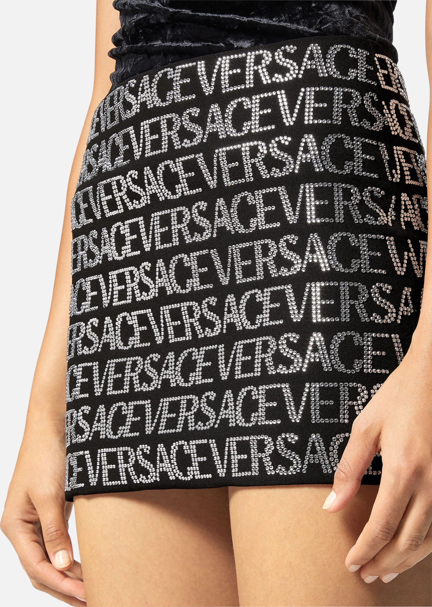 Crystal Versace Allover Mini Skirt - 5