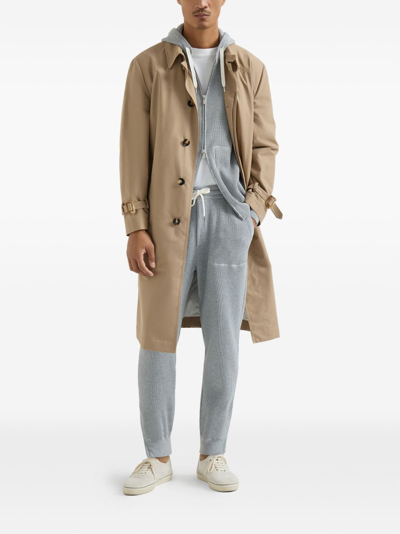 Brunello Cucinelli ribbed-knit track pants outlook