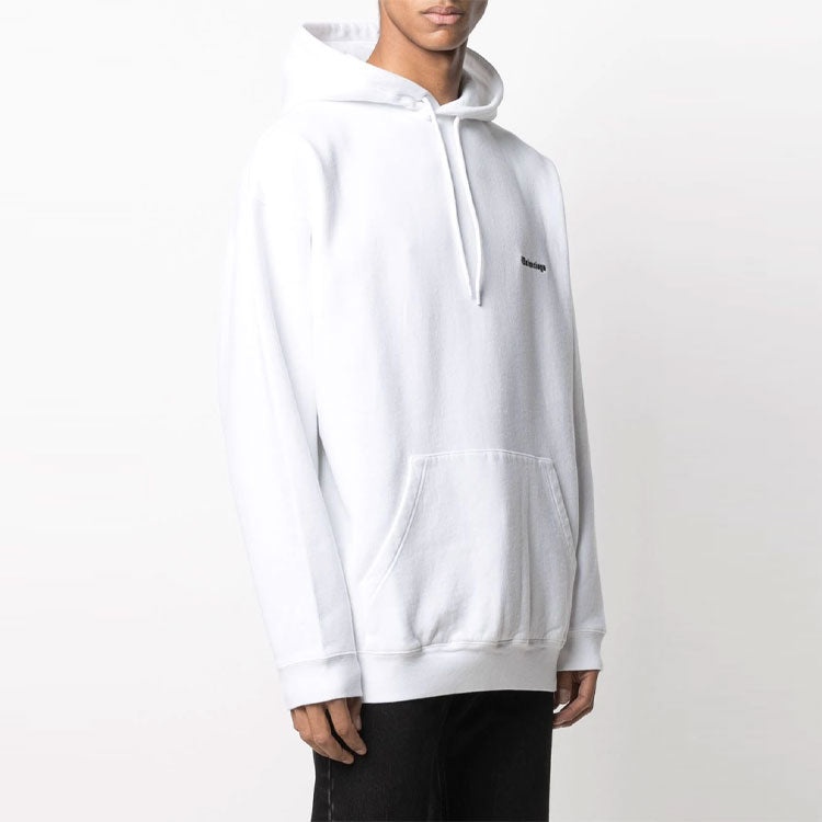 Men's Balenciaga hooded Casual Pure Cotton White 570811TJV859040 - 5