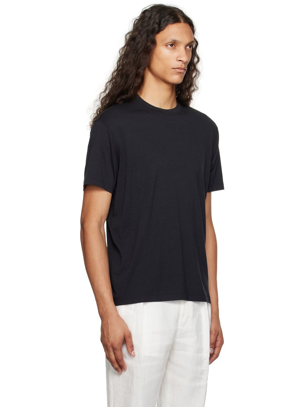 Black Crewneck T-Shirt - 2