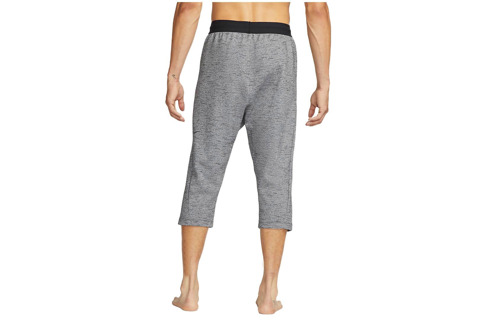 Men's Nike Yoga Dri-FIT Contrasting Colors Elastic Waistband Sports Pants/Trousers/Joggers Iron Gray - 2