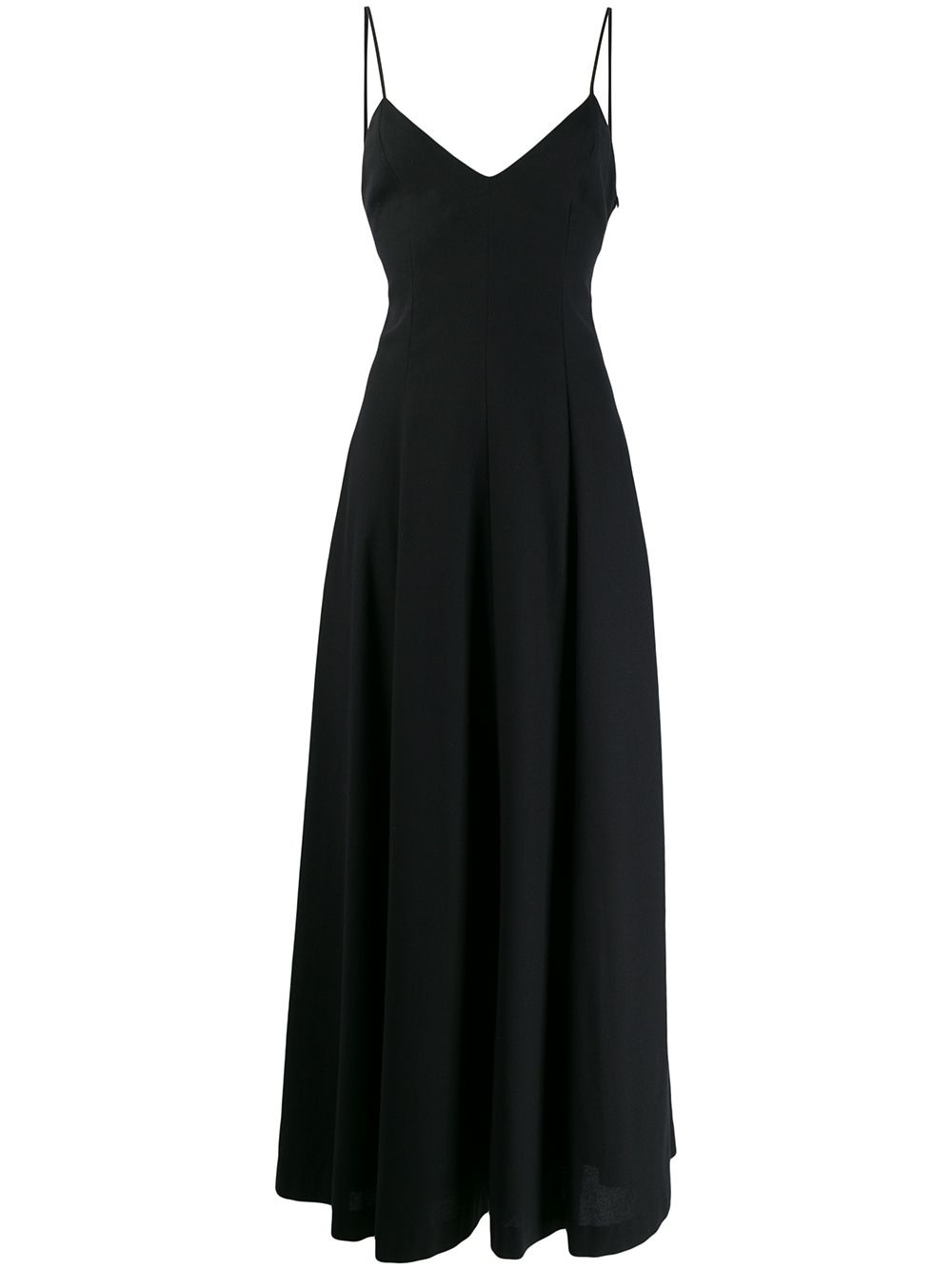 wide v-neck maxi dress - 1