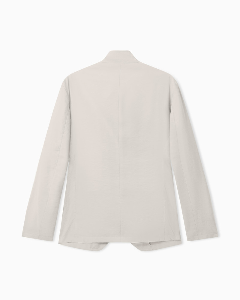 ICON GURU-COLLAR JACKET WITH OFF-CENTRE FASTENING IN PEACH-FEEL CANVAS 2