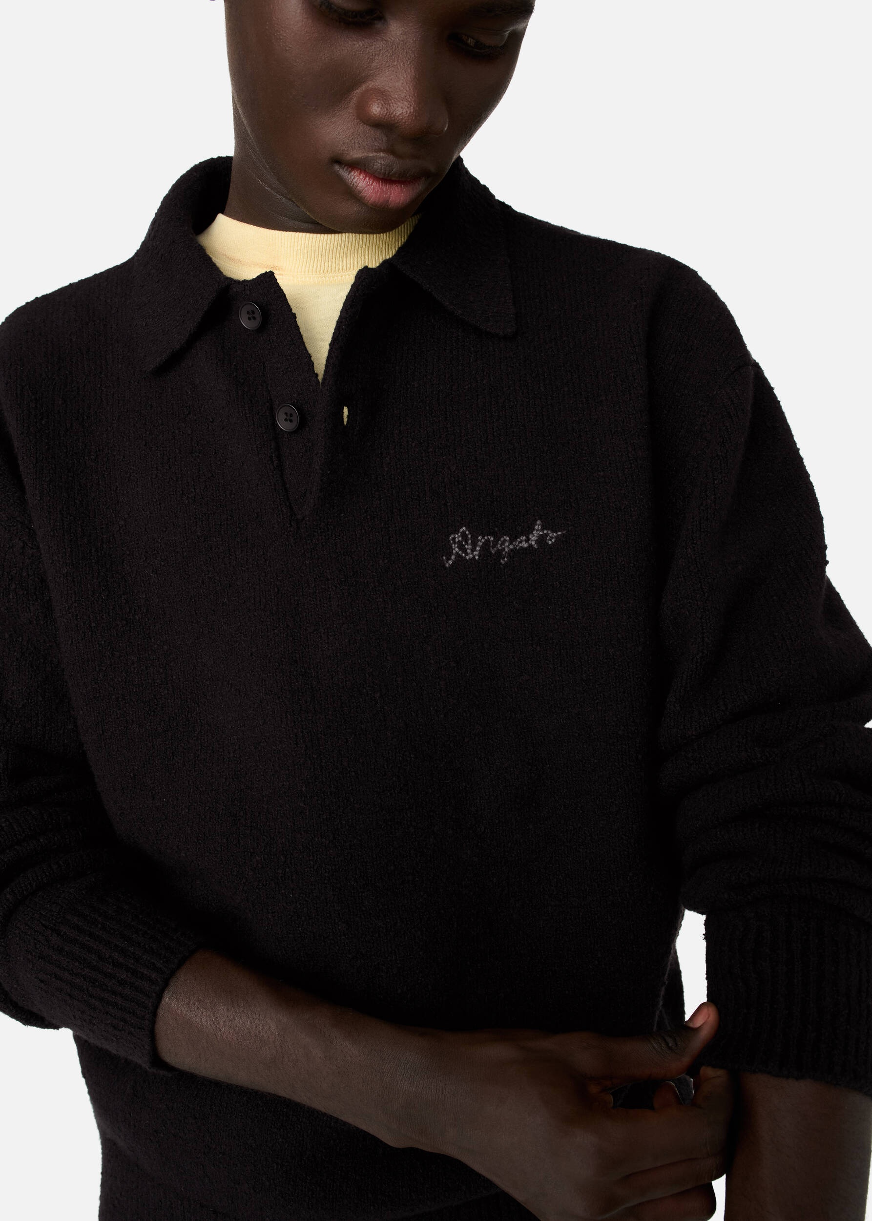 Scribble Polo Sweater - 5