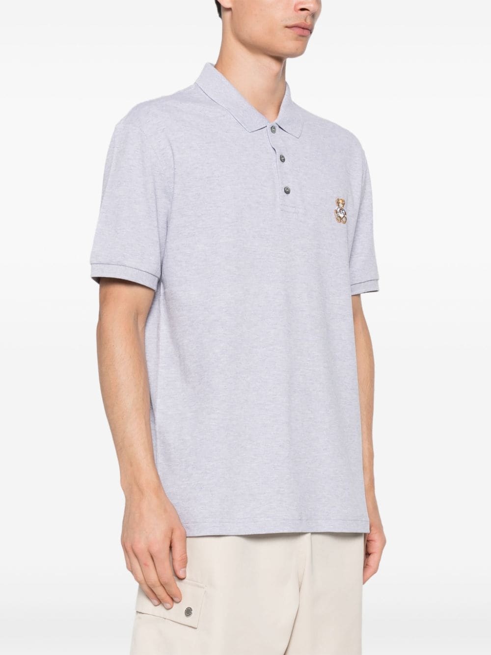 Teddy Bear-patch polo shirt - 3