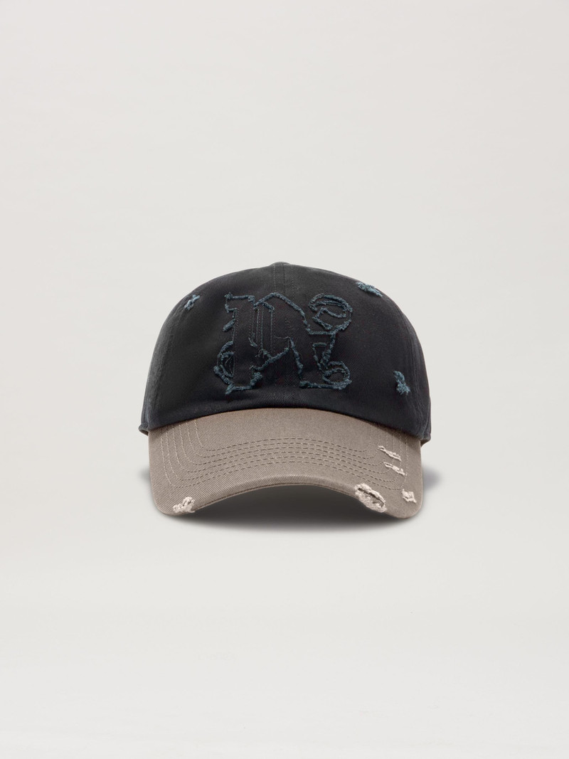 Ripped Monogram Cap 1