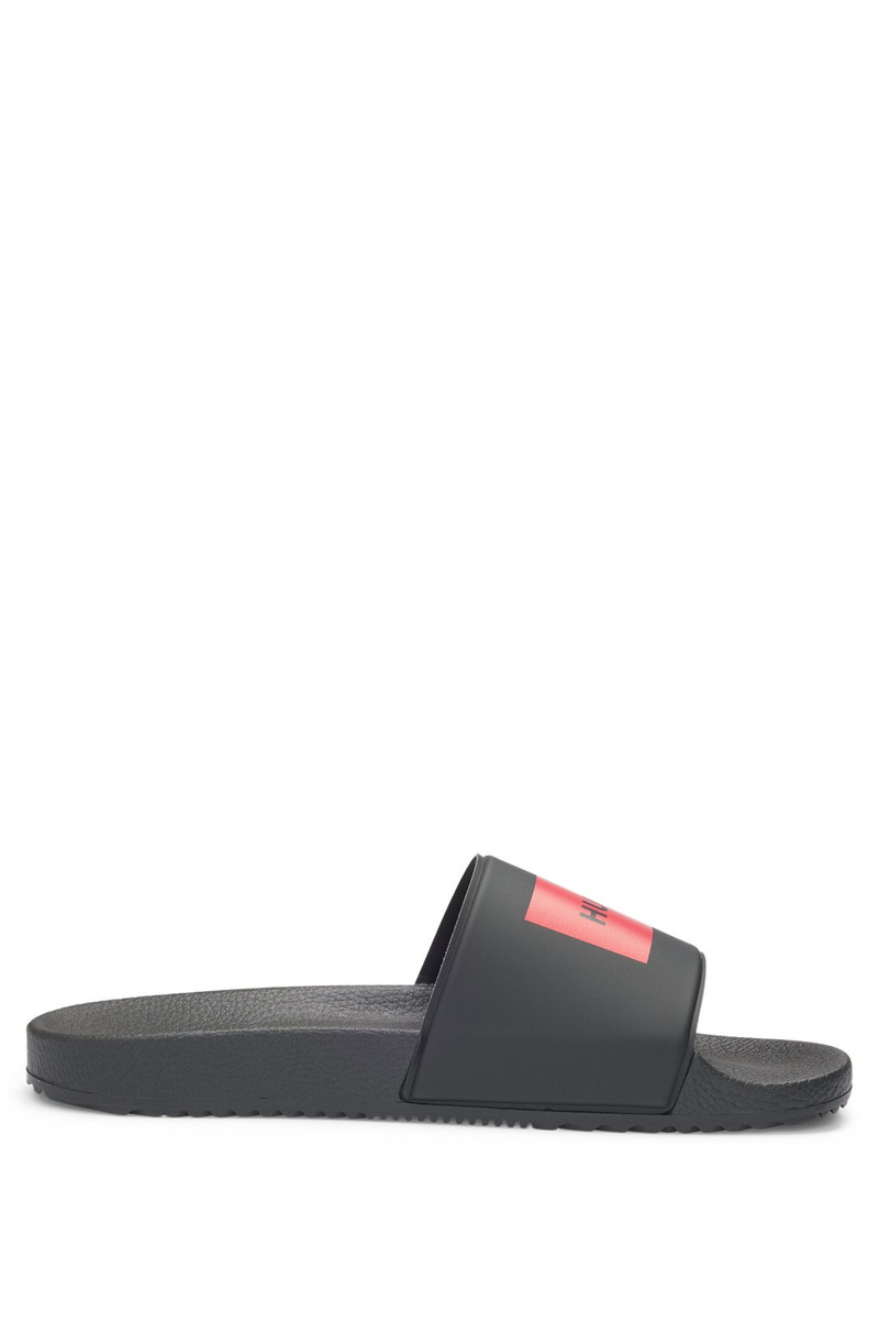 ITALIAN-MADE SLIDES WITH LOGO LABEL - 1