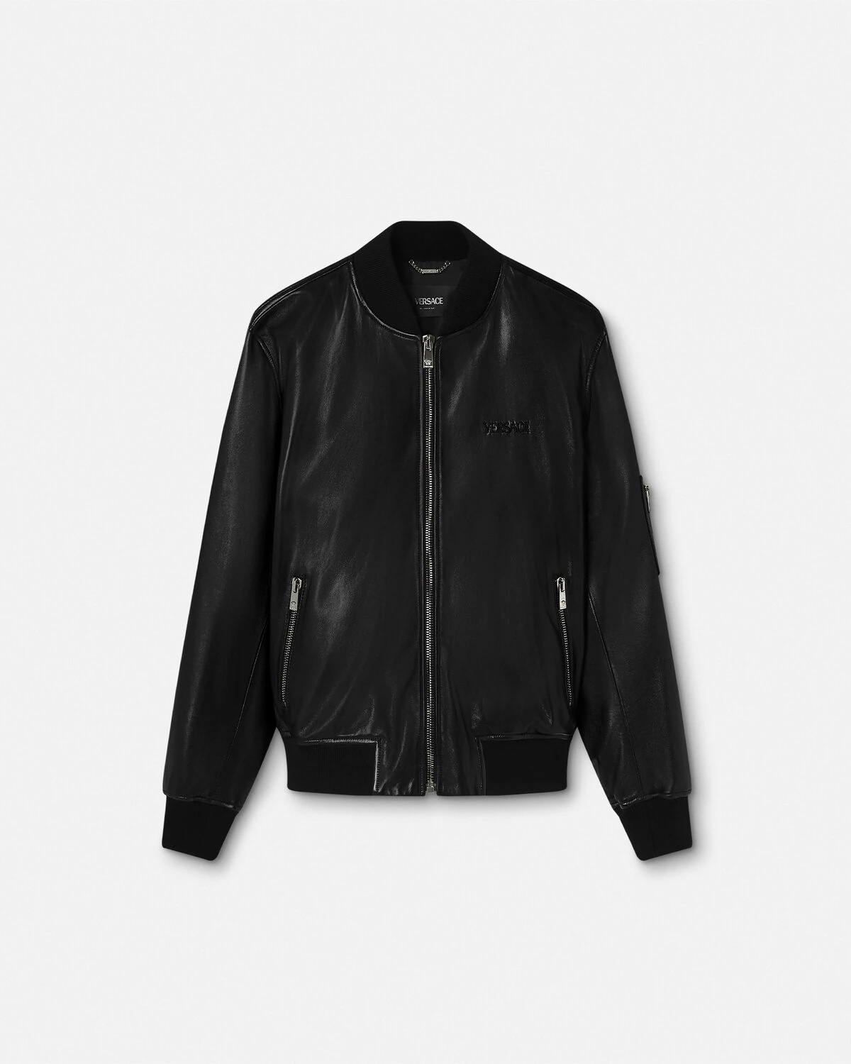 Leather Bomber Jacket - 1