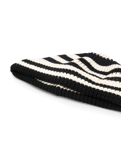 GUCCI striped beanie hat outlook