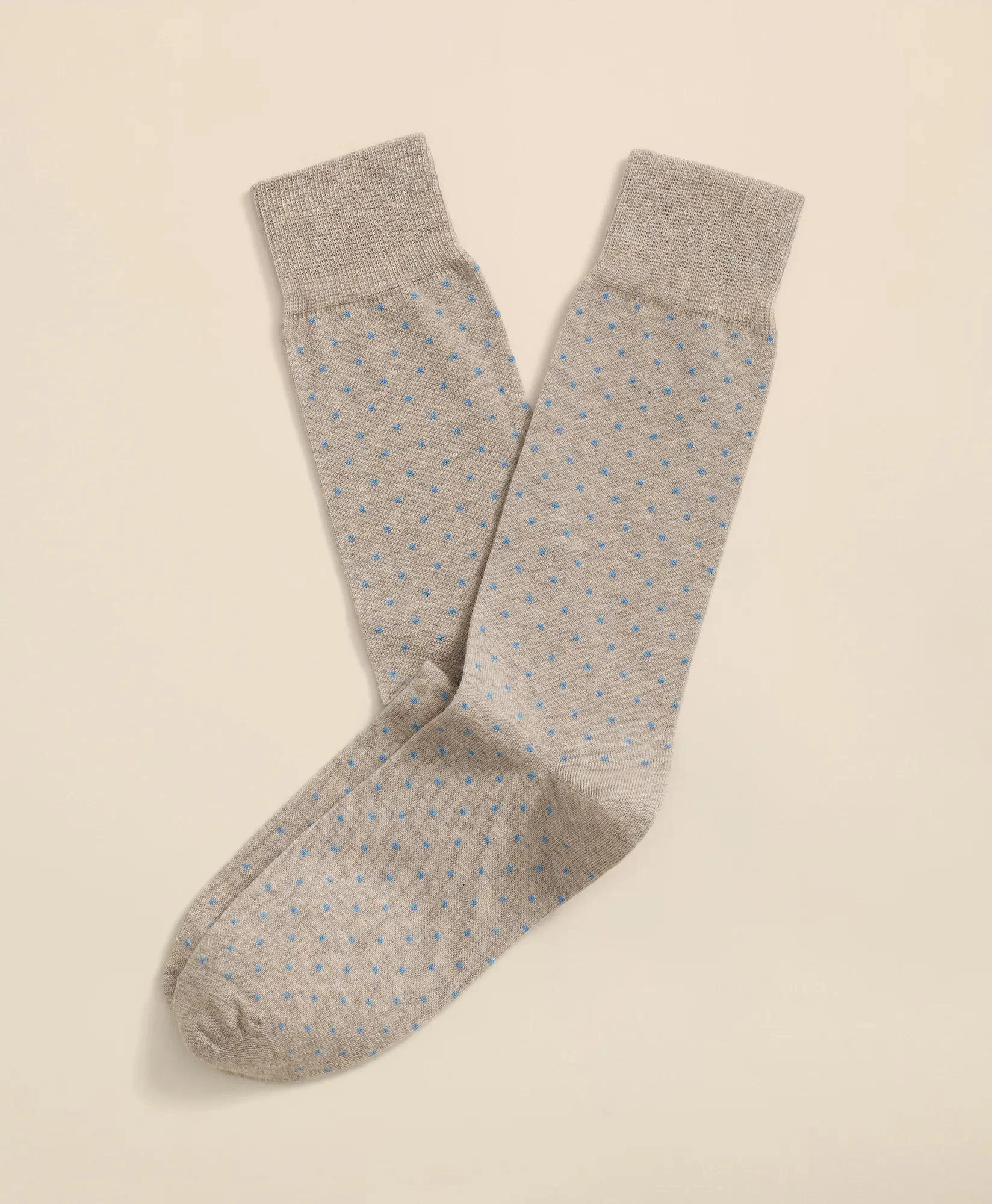 Cotton-Blend Mini-Dot Socks - 1