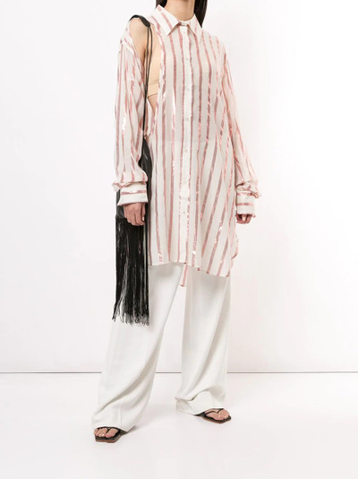 Ann Demeulemeester striped oversized shirt  outlook