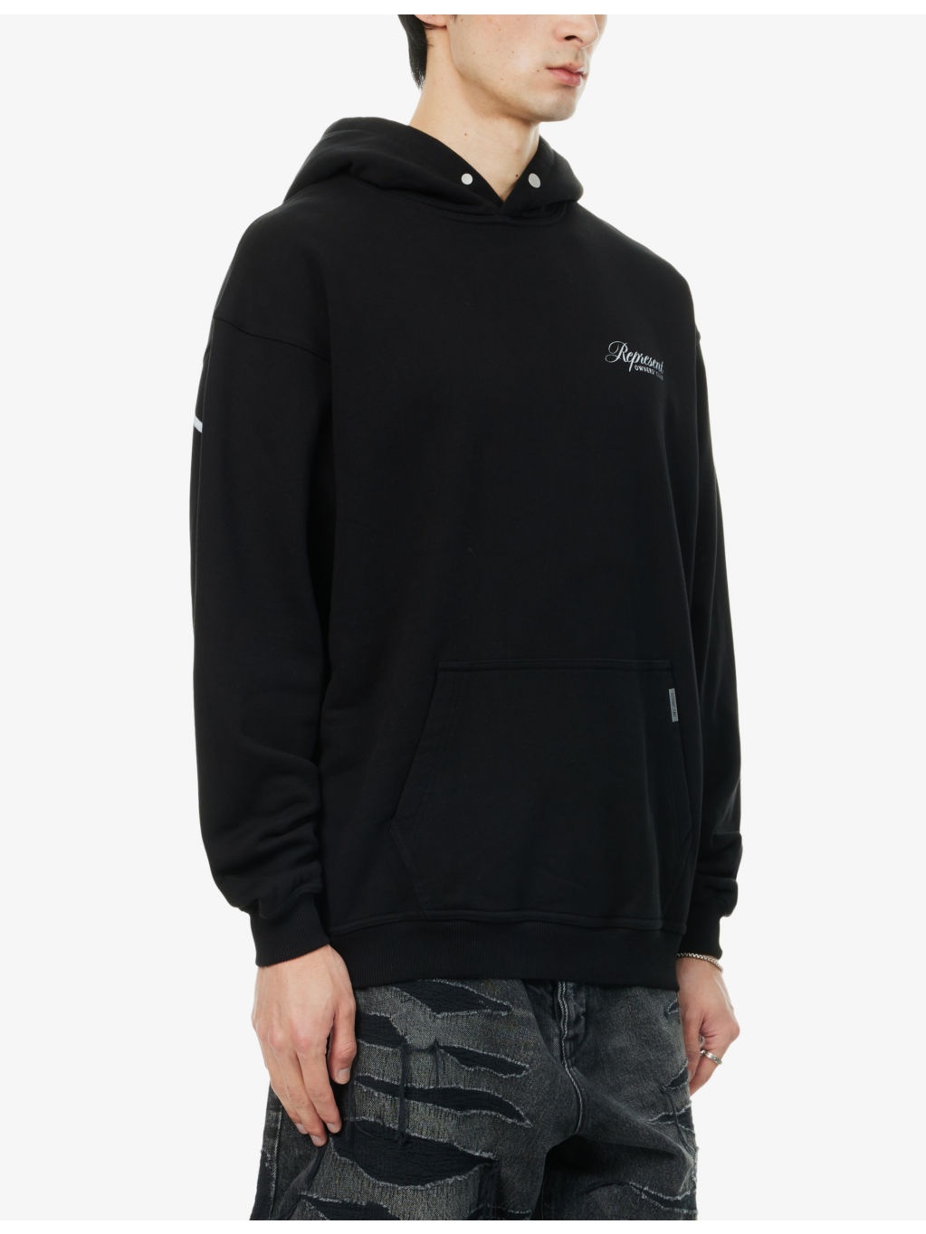 Owners Club Script kangaroo-pocket relaxed-fit cotton-jersey hoody - 3