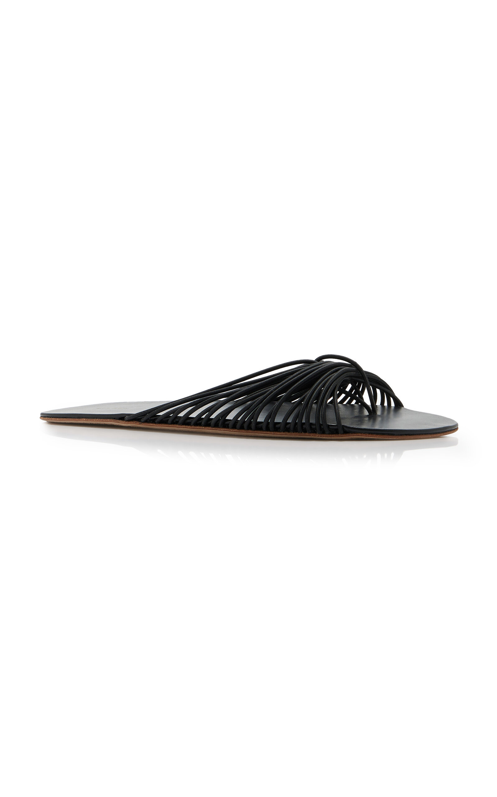 Sara Gathered Thong Sandals black - 5