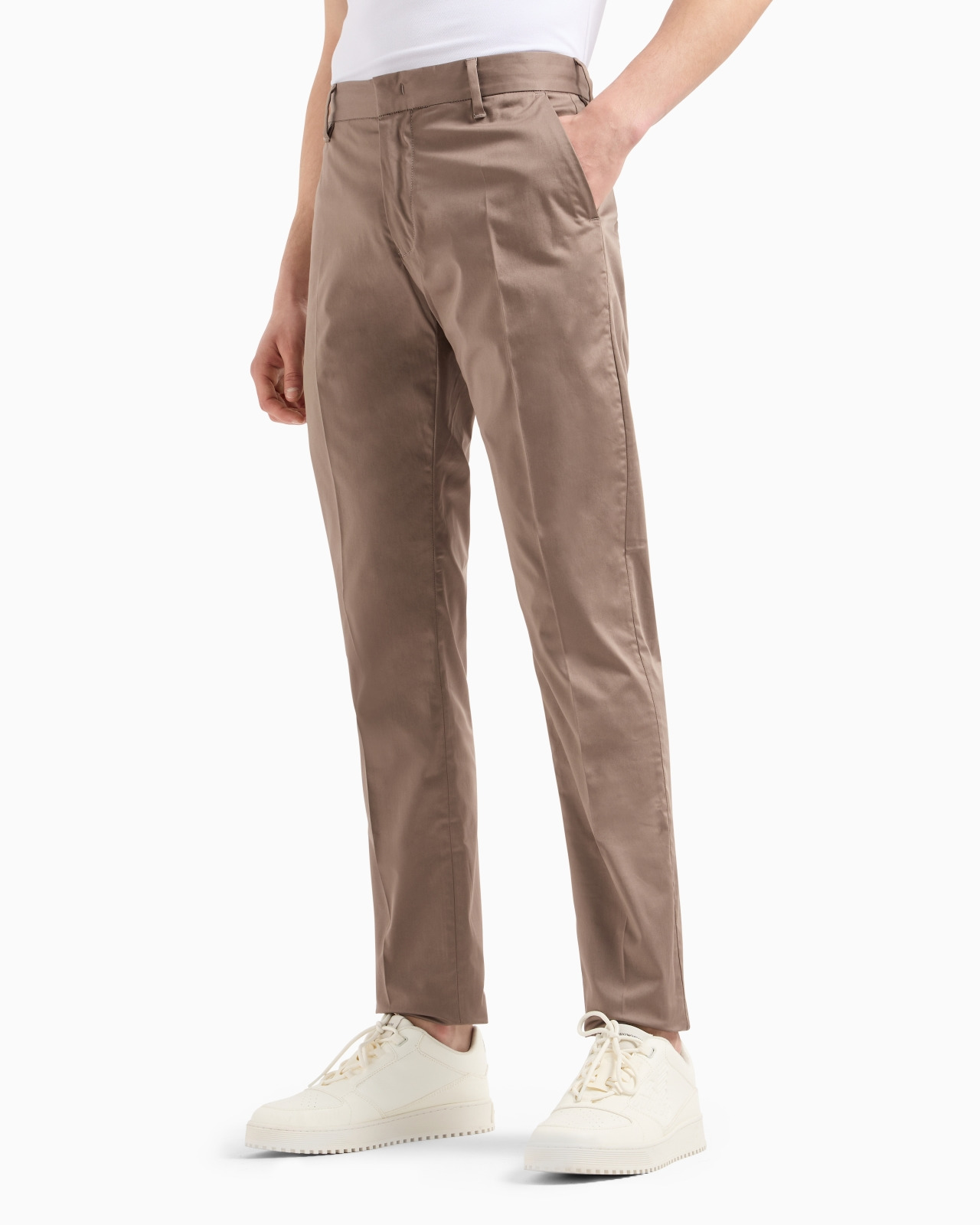 Stretch-cotton chinos - 4