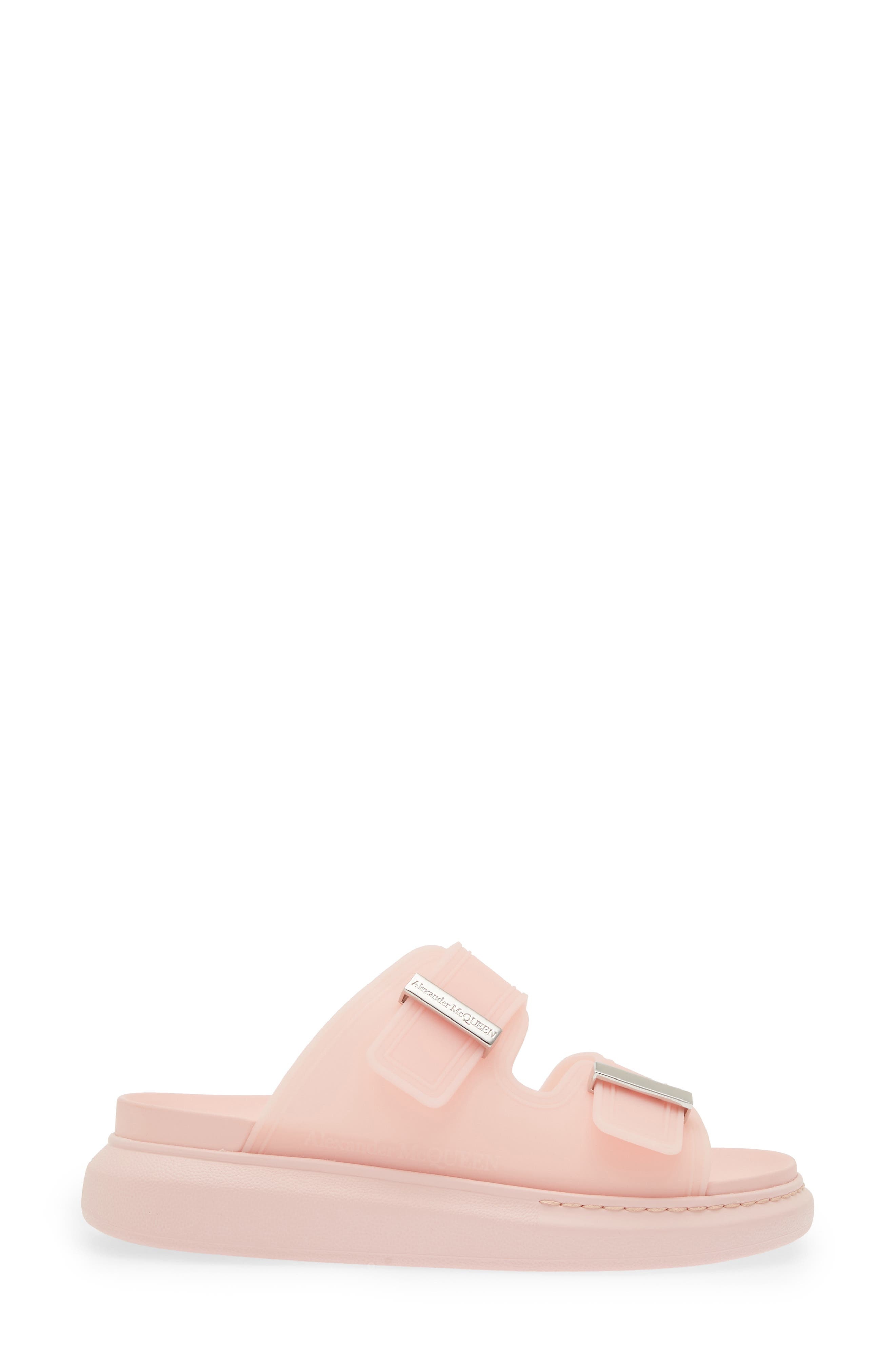 McQueen Oversize Slide Sandal in Pink/Silver at Nordstrom - 3
