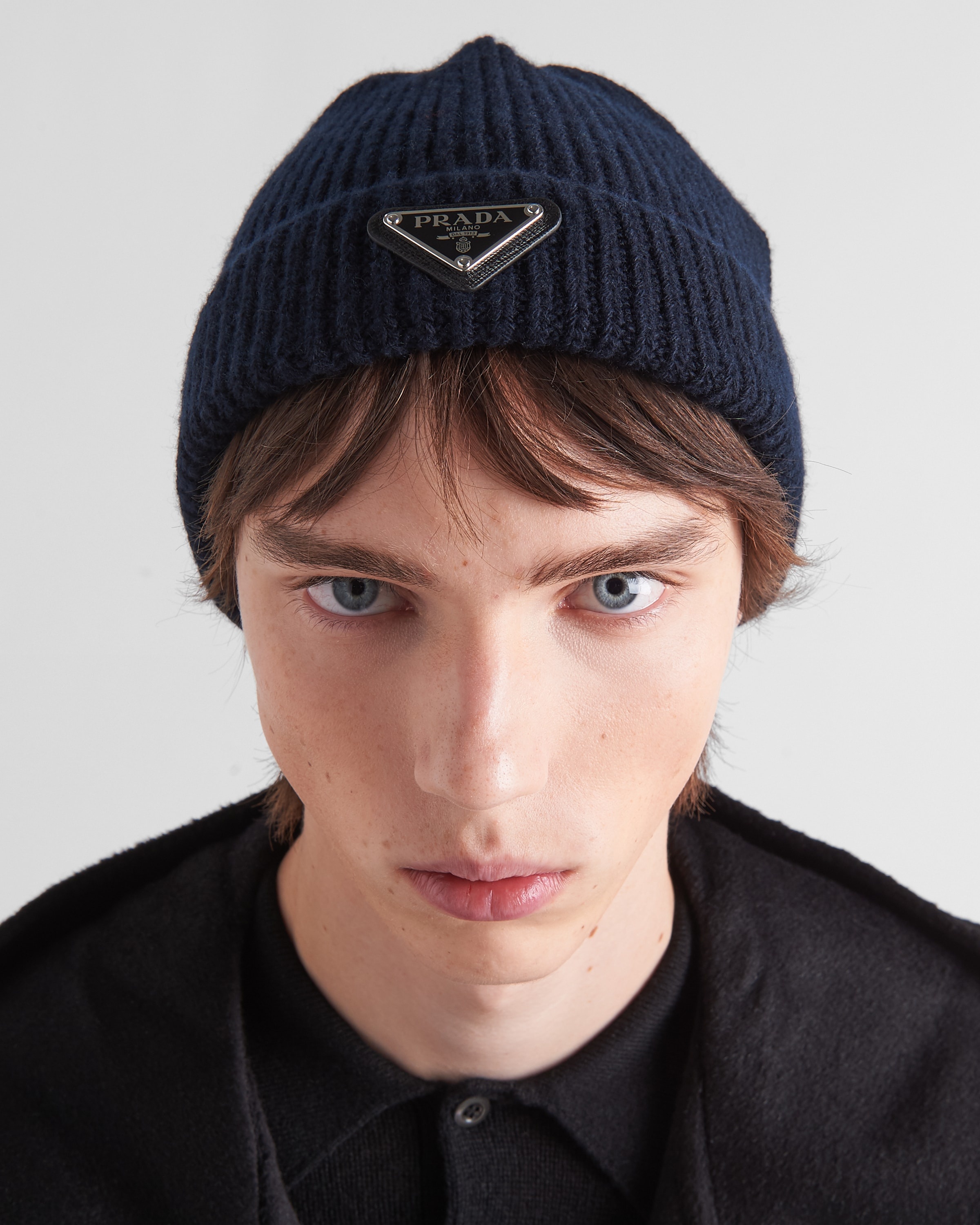 Prada Wool and cashmere beanie | prada | REVERSIBLE