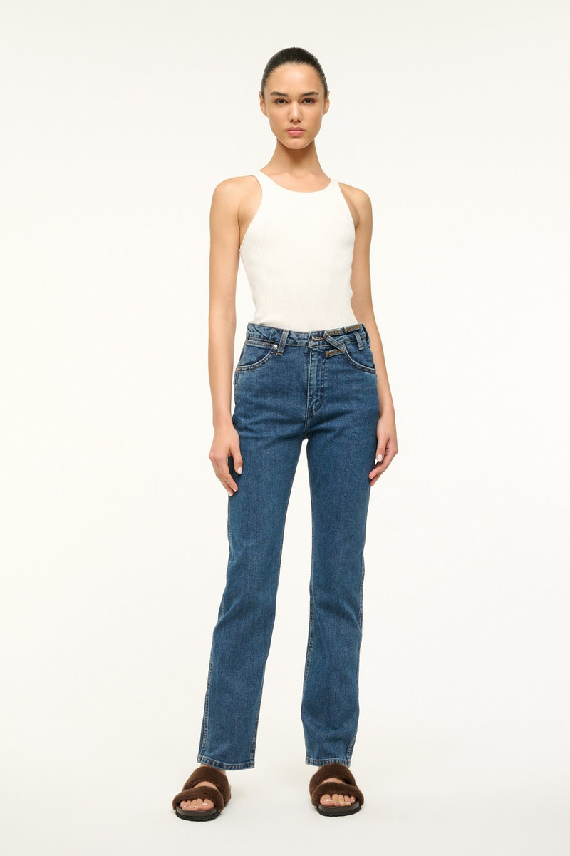 STAUD STAUD WRANGLER THE EVERYDAY JEAN INDIGO WASH outlook