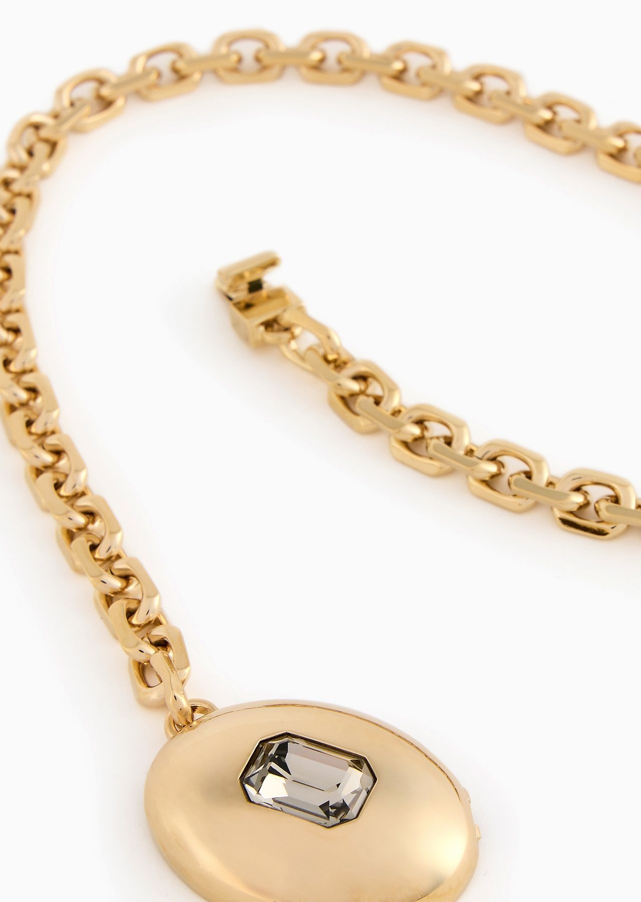 Metal choker necklace with Swarosvki crystal 2