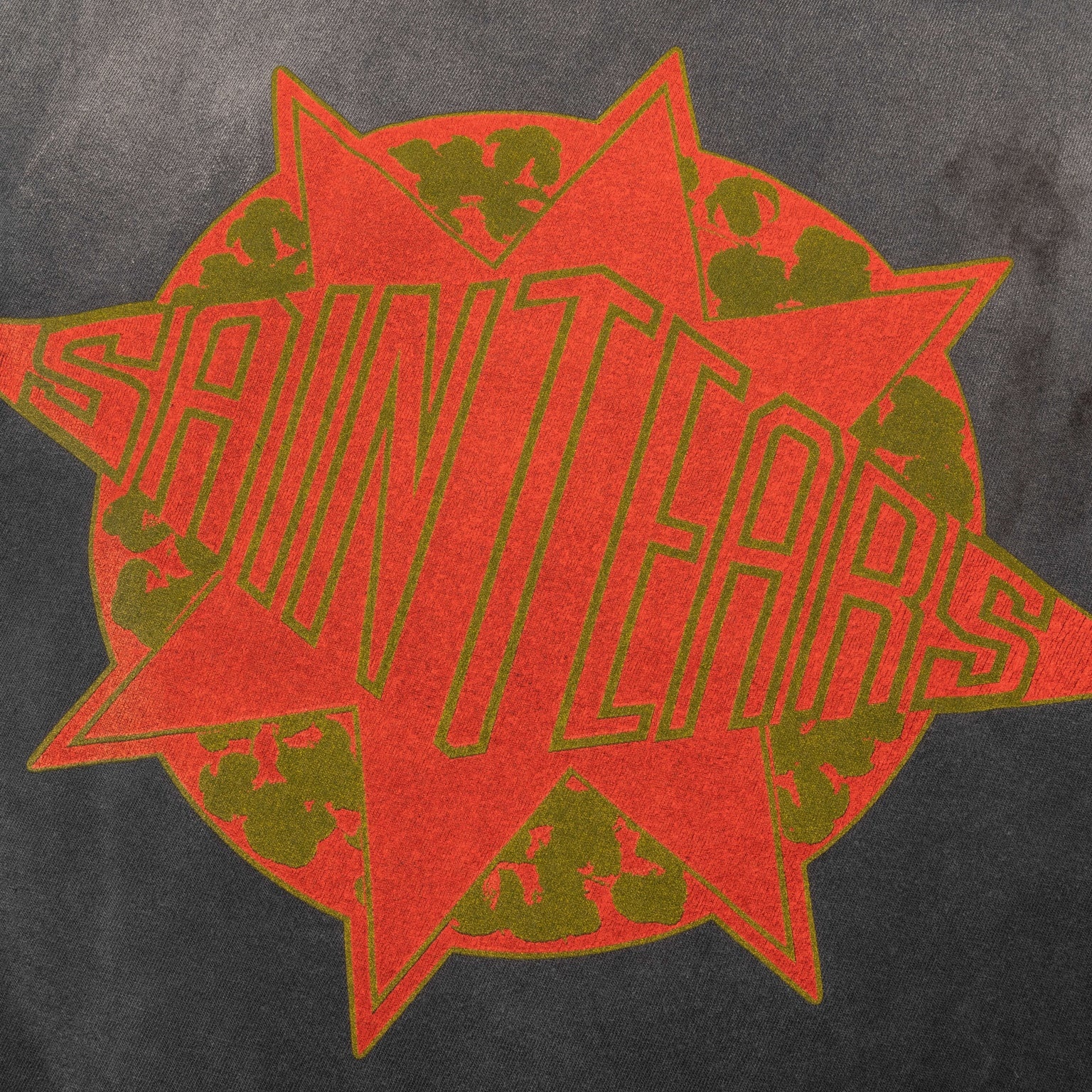 SAINT MICHAEL X DENIM TEARS SAINT TEARS S/S TEE - BLACK - 4