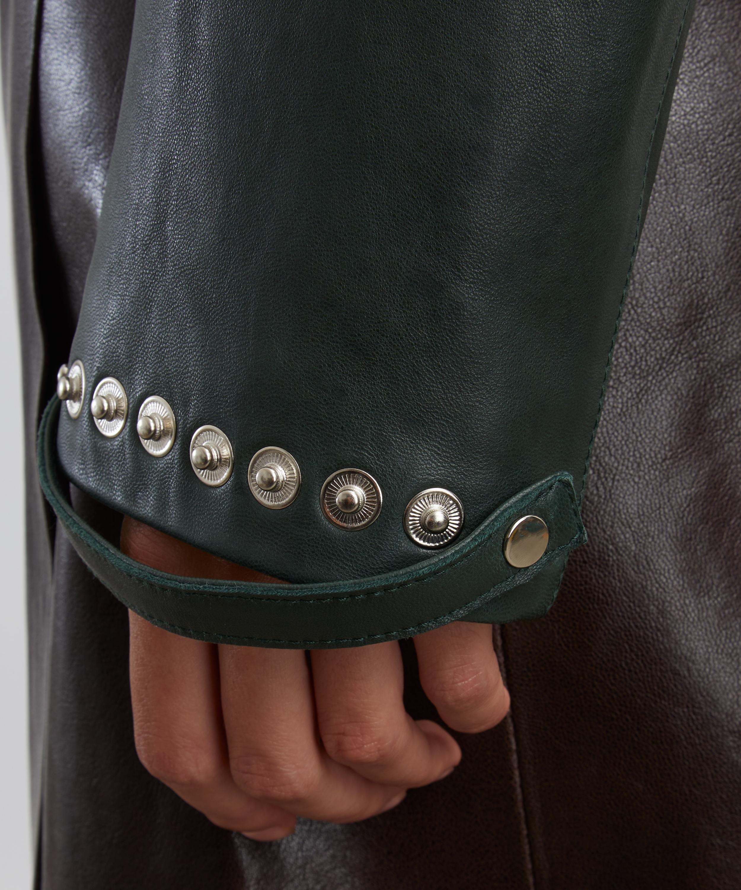 Octavia Fitted Leather Jacket - 5