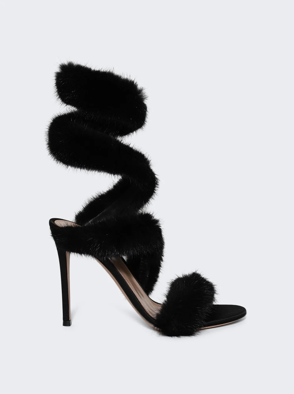 Fur Opera Sandals Black - 1
